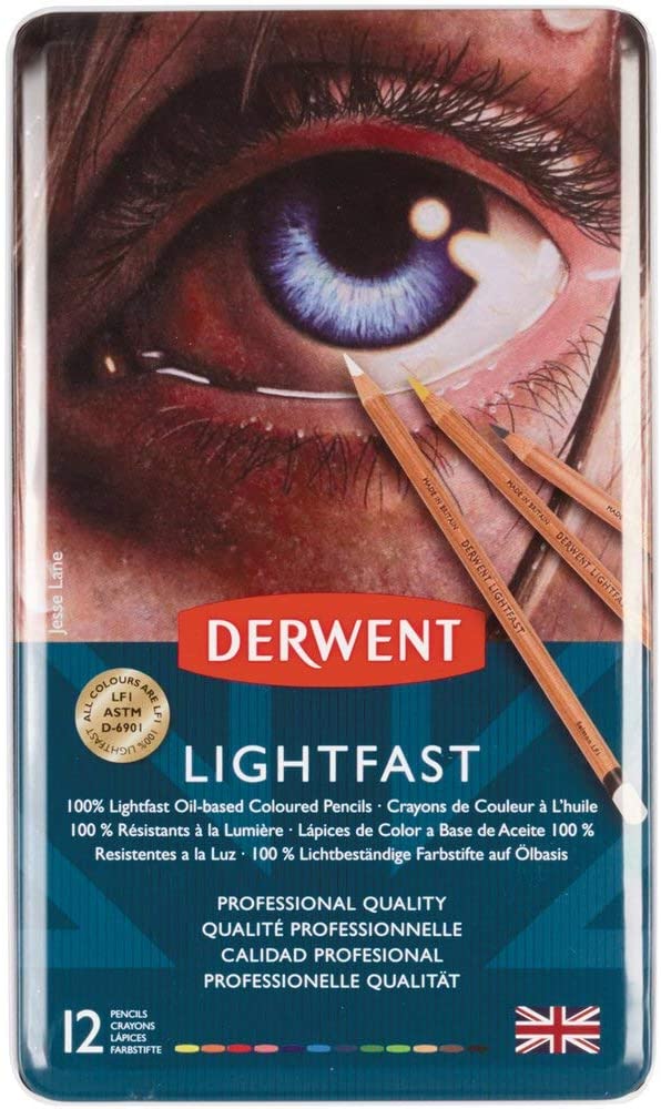 Matita colorate Derwent Lightfast - Matita a base d' Olio 100% resistente  alla luce fino a 100 anni - Granite
