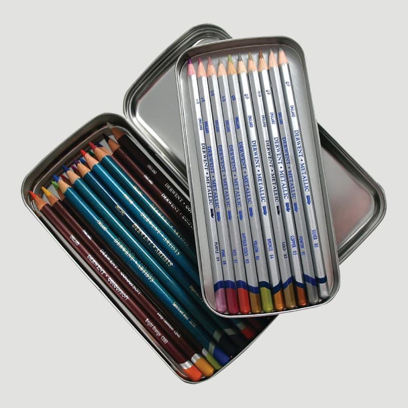 Porta matite da 14 a 18 matite, in alluminio - DERWENT - Intingo Shop belle  arti e colori
